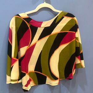 Colorful Abstract Patterned Top